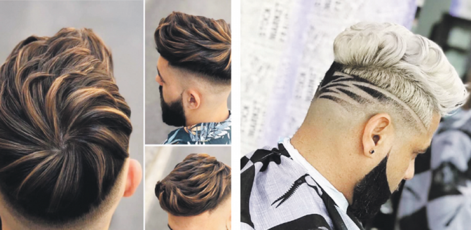 Dos diseños de cortes de pelo vanguardistas muy preferidos por los clientes de barberías y peluquerías. EXTERNA/