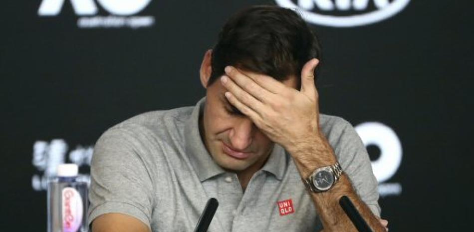Roger Federer durante la conferencia de prensa. / AP