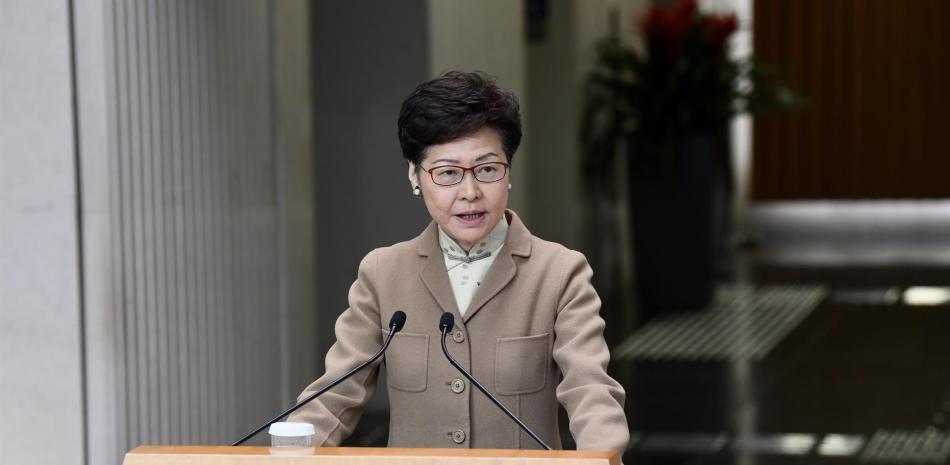 Jefa de Gobierno de Hong Kong, Carrie Lam.