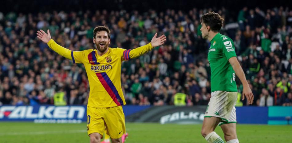Lionel Messi se lució con tres pases para goles.