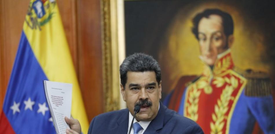 Nicolás Maduro,presidente de Venezuela. Foto: AP.