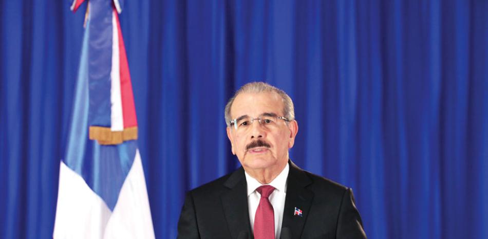 El presidente Danilo Medina pronunció su discurso a las 8:00 de la noche por una cadena de radio, televisión y redes sociales.