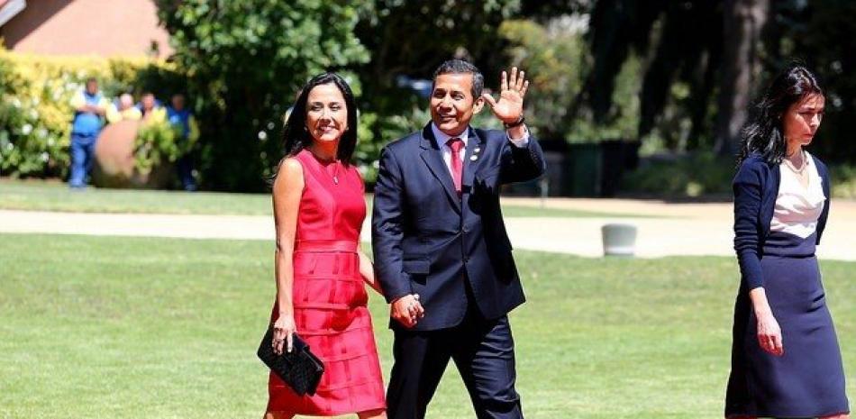 Nadine Heredia, primera dama entre 2011 y 2016 junto a su marido, el expresidente del país Ollanta Humala. Foto Europa Press.