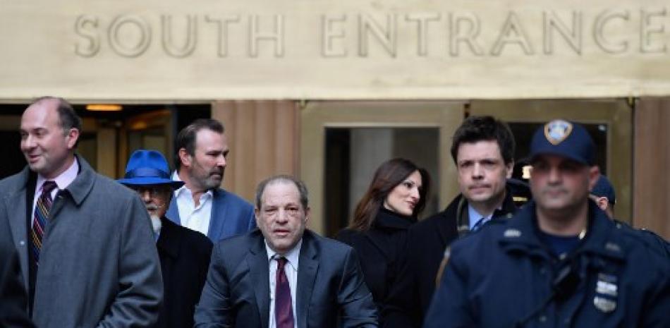 Harvey Weinstein a su llegada a la corte. / AFP