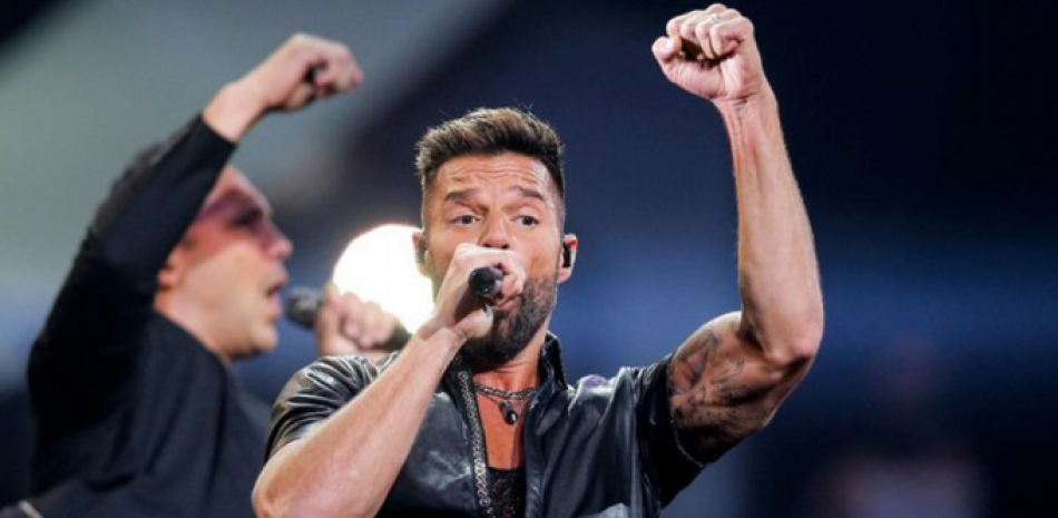 Ricky Martin durante el concierto de apertura del festival chileno. AFP