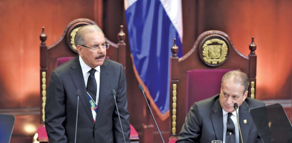 El 27 de febrero del año pasado el presidente Danilo Medina acudió por séptima vez a la sede del Congreso Nacional para depositar las memorias correspondientes al año 2018.