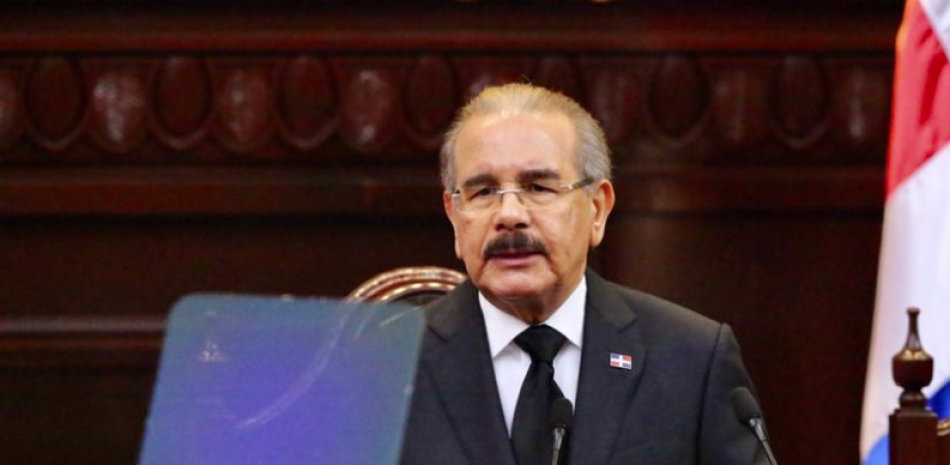 Fotografía del presidente Danilo Medina durante la rendición de cuentas 27 de febrero 2020.