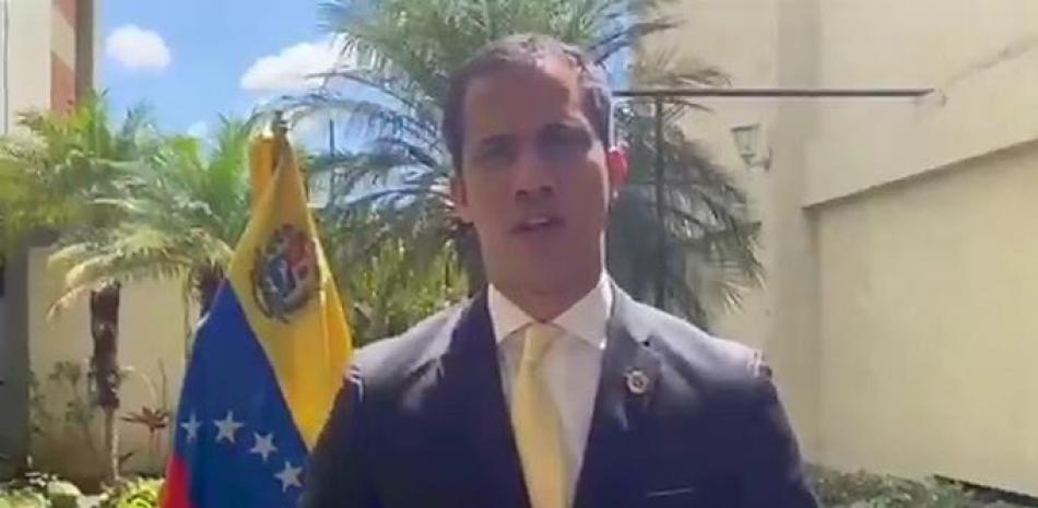 Captura de video de Juan Guaidó.