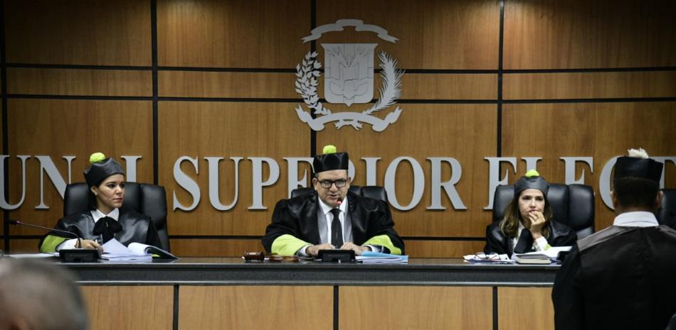 Jueces del Tribunal Superior Electoral (TSE) Foto: Víctor Ramírez/ Listín Diario.