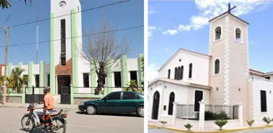 A la izquierda fotografía en la provincia Elías Piña y a la derecha Independencia. Fotos de Archivo Listín Diario.