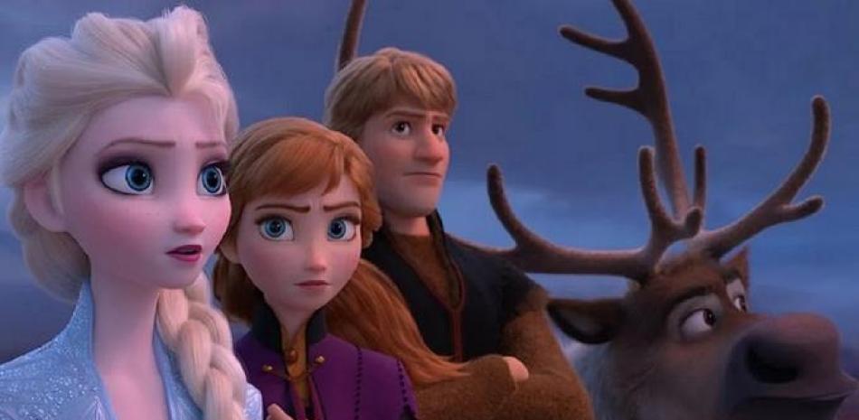 Escena de la película animada "Frozen 2". Archivo del Listín Diario.
