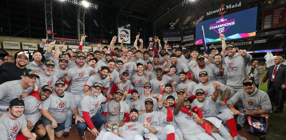 Los Nacionales de Washington se coronaron campeones del béisbol de las Grandes Ligas en el 2019.