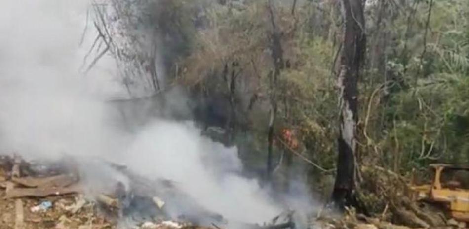Fotos del incendio en las cercanías del vertedero de Sosúa