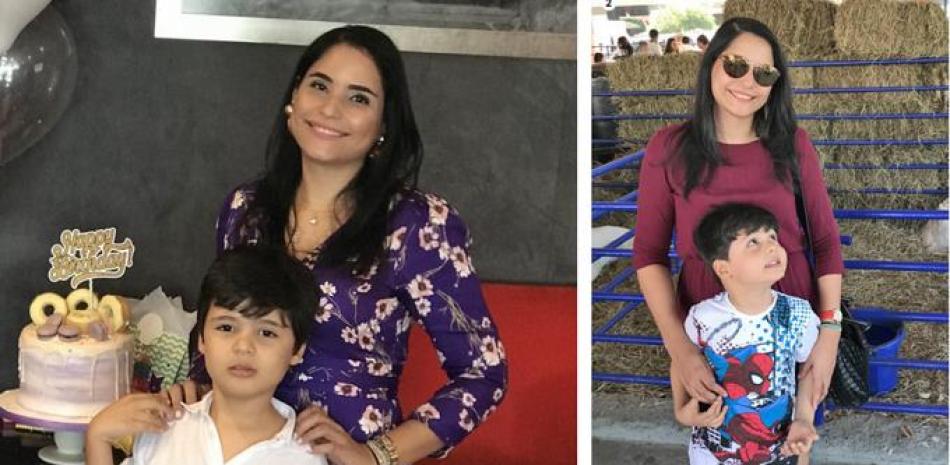 1) Egdalia Matos, madre de un niño con autismo. 2) Ella se ha consagrado a la crianza del niño.