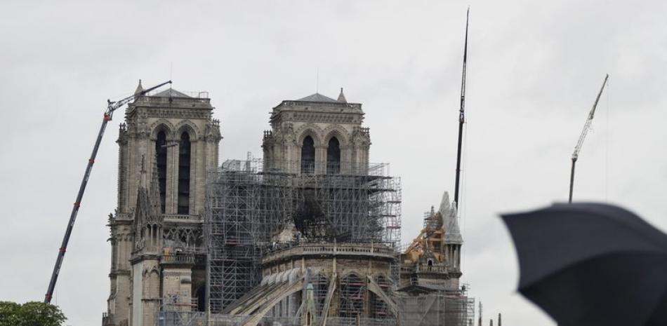 La catedral de Notre Dame en París el 25 de abril del 2019. (AP Foto/Thibault Camus, File)