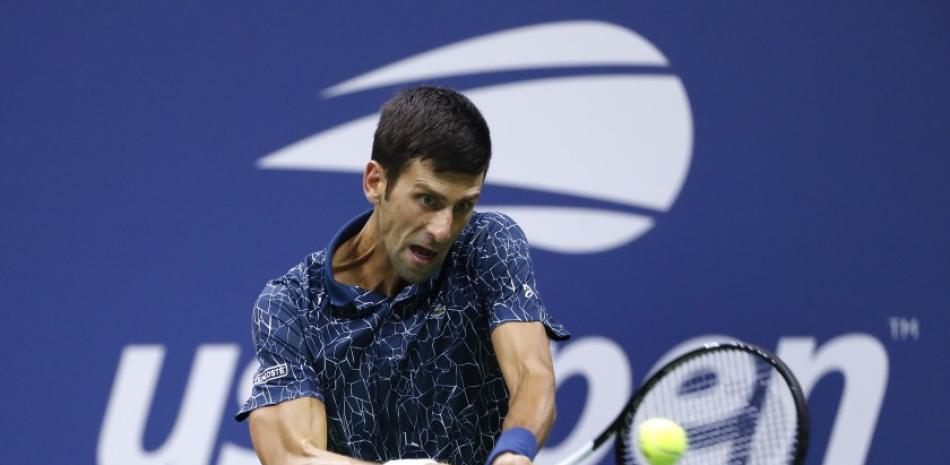 Novak Djokovic durante la final del pasado contra el argentino Juan Martín Del Potro.
