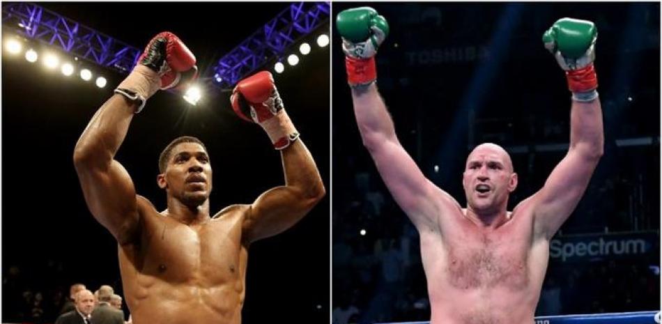 Tyson Fury (derecha) afirma haber pactado para pelear con Anthony Joshua (izquierda). Foto: Business Insider.