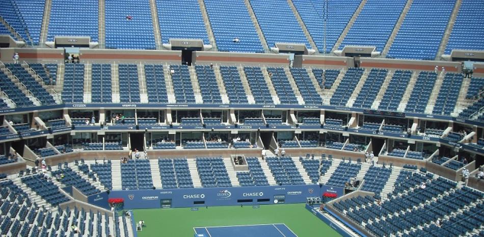 Imagen del estadio Arthur Ashe, cancha principal del Abierto de Estados Unidos de Tenis, sin público. Foto: Tennis Atlantic.