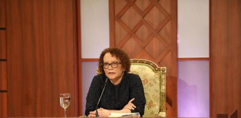 Foto de archivo de la expresidenta de la Sala Penal de la Suprema Corte de Justicia, Miriam Germán Brito. Fuente: Listín Diario.