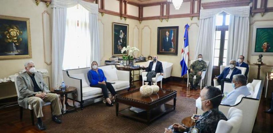 El presidente Danilo Medina encabezó una reunión en Palacio Nacional con el Comité de Emergencia Contra el Covid.