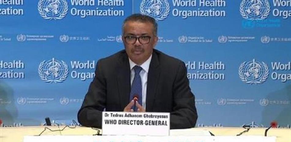 El director general de la Organización Mundial de la Salud (OMS), Tedros Adhanom Ghebreyesus. Foto de Europa Press.