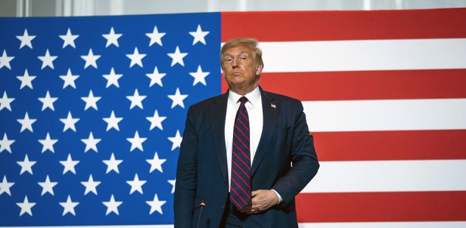 El presidente Donald Trump durante una visita a la sede de la Cruz Roja de Estados Unidos en Washington, el jueves 30 de julio de 2020. (Doug Mills/The New York Times)
