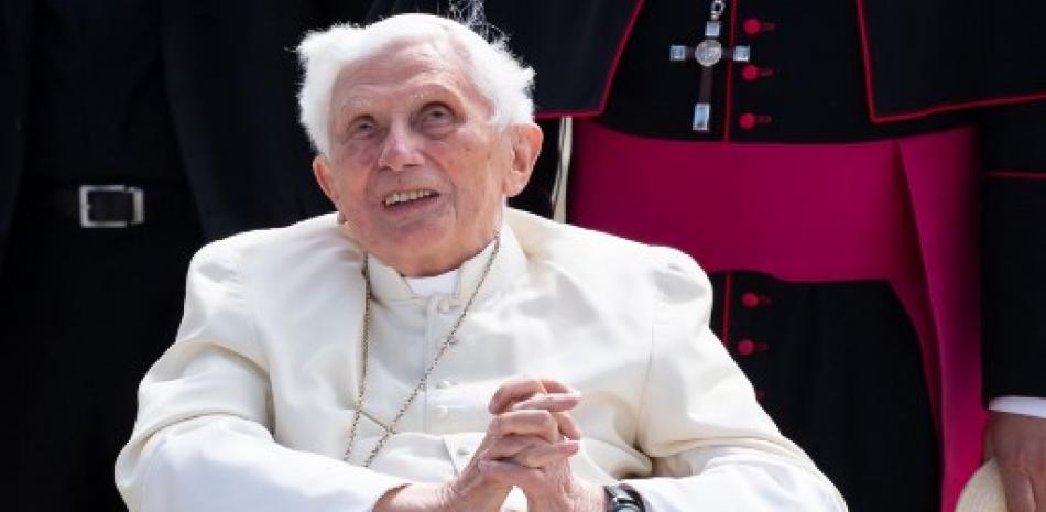 Fotografía tomada al antigua papa Benedicto XVI. / AFP