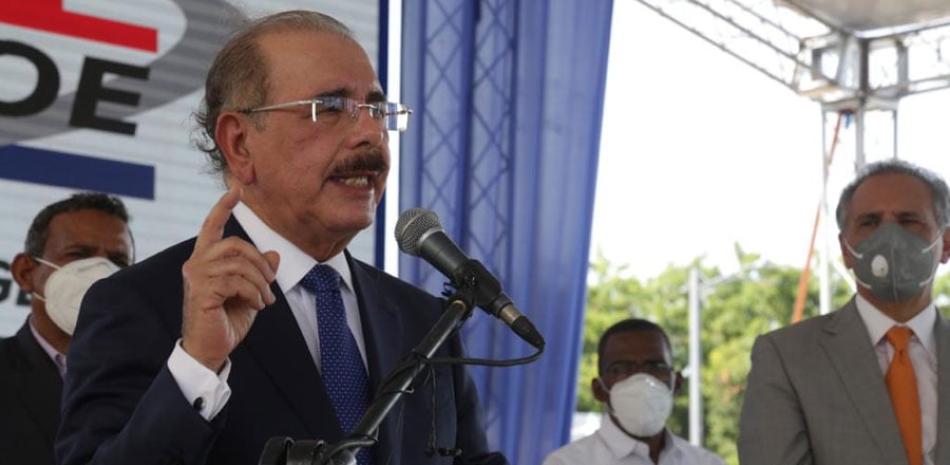 Danilo Medina pronunció ayer un discurso al país durante un acto donde inauguró un hospital y otras obras en Neiba. /PRESIDENCIA