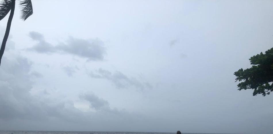 Un fuerte oleaje, ramas en el suelo y residuos de los árboles producto de los vientos de la tormenta tropical Laura es el panorama que se observa este domingo en el Malecón de Santo Domingo/ LISTIN DIARIO