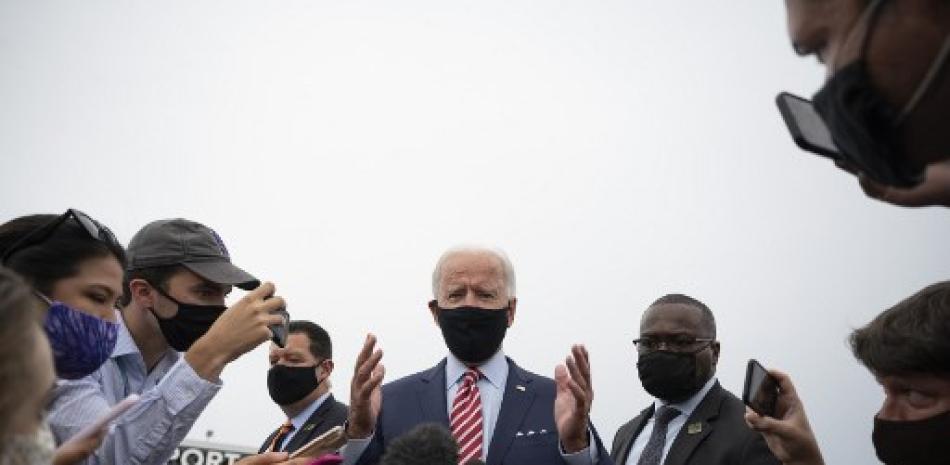 Joe Biden durante un acto público. AFP