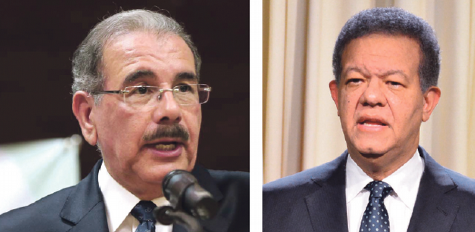 Expresidente Danilo Medina y Expresidente Leonel Fernández