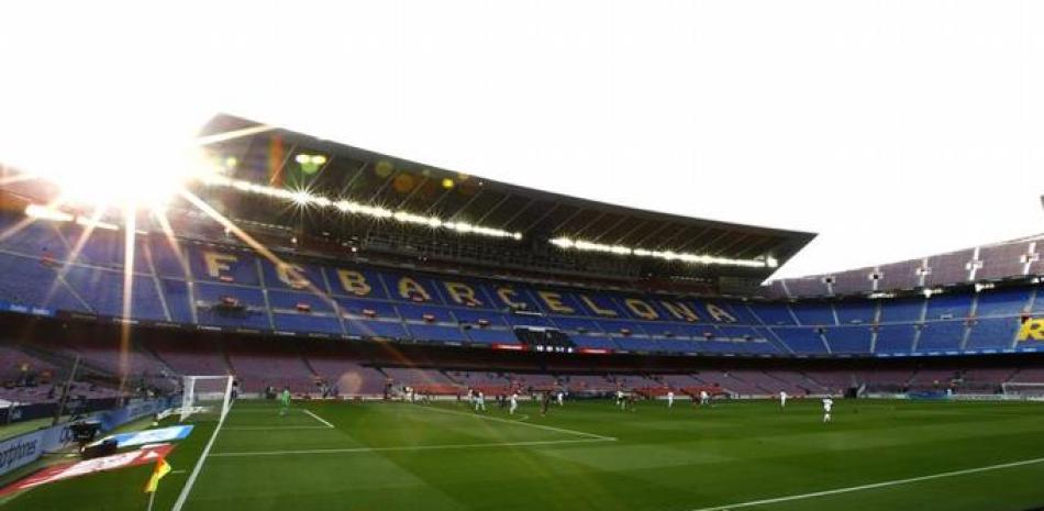 El estadio Camp Nou de Barcelona durante el clásico entre el Real Madrid y el Barcelona.