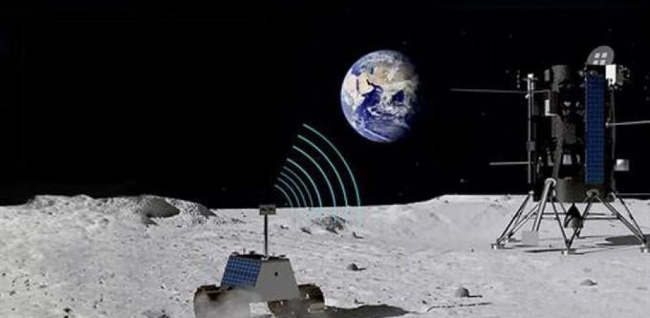 Modelo de estación lunar móvil 4G que verifica la ESA.

Foto Nokia.