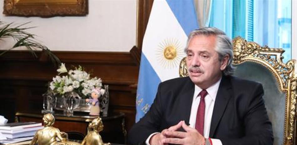 El presidente de Argentina, Alberto Fernández - Presidencia de Argentina.