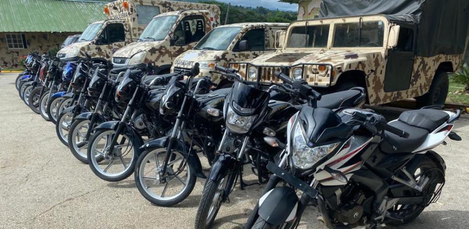 Motocicletas decomisadas, Ministerio de Defensa