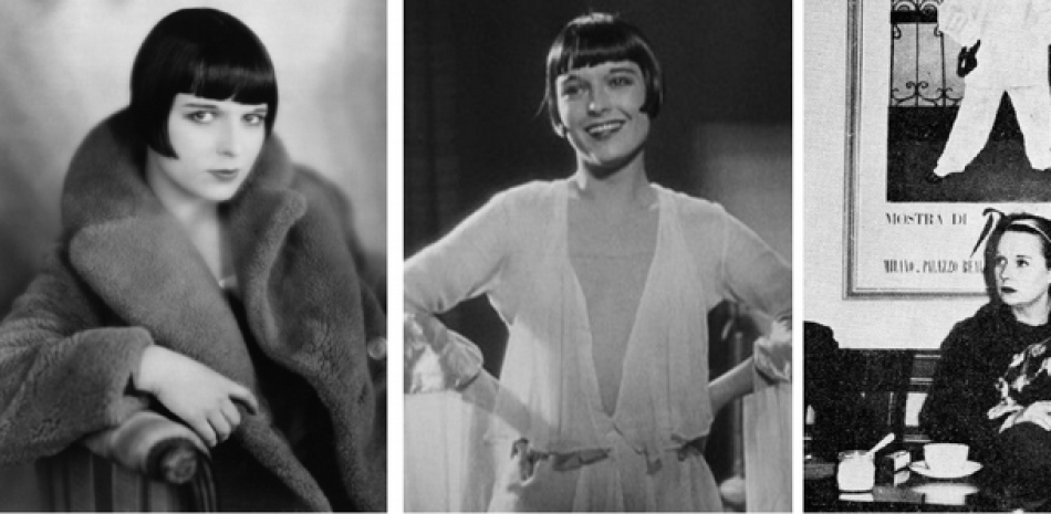 Distintas imágenes de lahermosa y célebre actriz Louise Brooks.