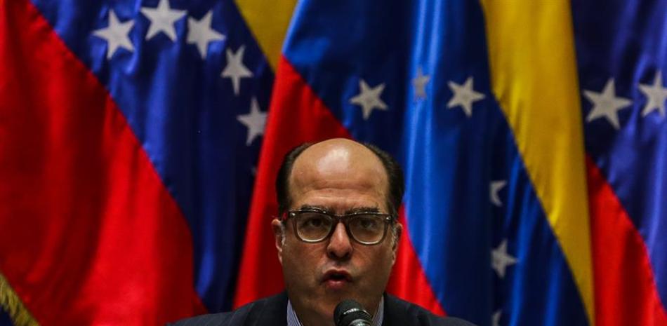 En la imagen, Julio Borges, representante de Juan Guaidó para las Relaciones Exteriores. EFE / Cristian Hernández