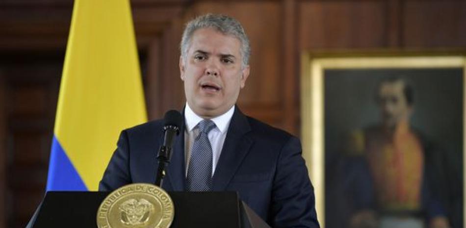 Foto de archivo del presidente colombiano Iván Duque. Fuente: Listín Diario.