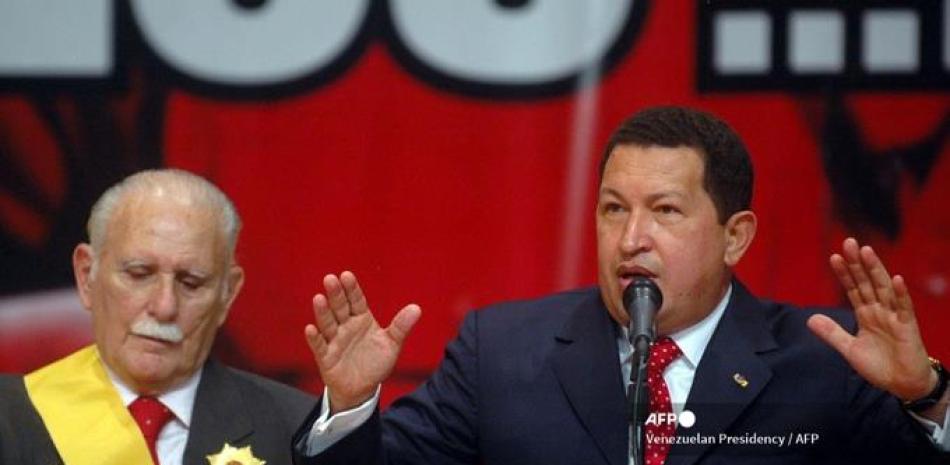 Presidente de Venezuela y el expreidente José Vicente Rangel/ AFP