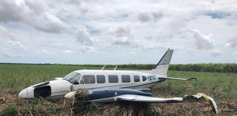 Una de las avionetas estrelladas el pasado año 2019. / Listín