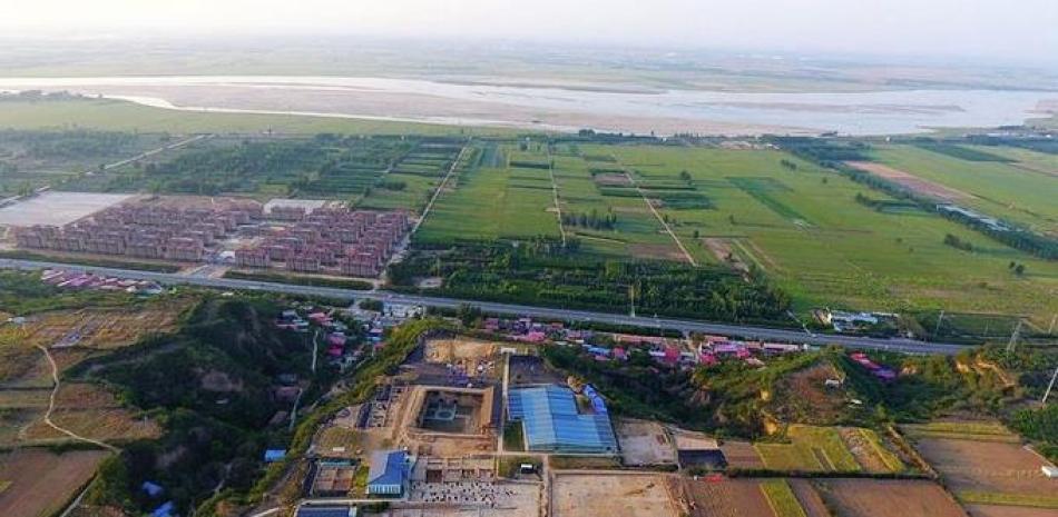 Vista aérea del sitio de Shuanghuaishu en Zhengzhou, provincia de Henan en China central. © Zhengzhou Municipal Government