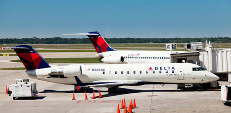 Avión de Delta Airlines, foto de archivo. / Listín