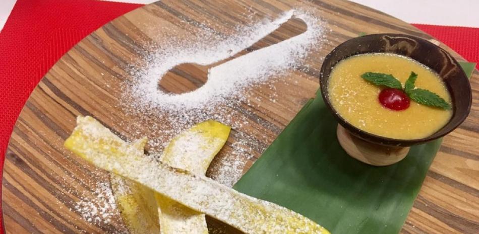 La gastronomía y la producción agropecuaria constituyen importantes pilares para el desarrollo del país. Crema dulce de plátano verde. CORTESÍA DE LA ACD