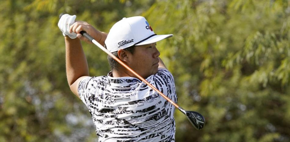 Sungjae Im golpea desde el sexto lugar de salida durante la segunda ronda del torneo de golf The American Express en el campo del estadio Pete Dye en PGA West el viernes 22 de enero de 2021 en La Quinta, California.
