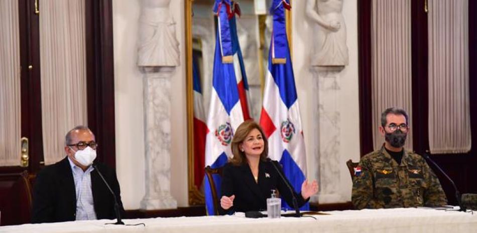 La vicepresidenta Raquel Peña, jefa del Gabinete de Salud, informó las nuevas medidas.