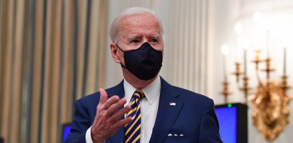 Presidente de los Estados Unidos, Joe Biden, en el Comedor Estatal de la Casa Blanca en Washington. Nicholas Kamm / AFP