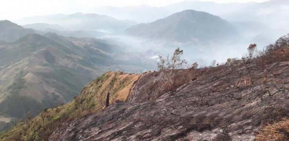 Abogan por un plan urgente de reforestación en esta zona afectada por el incendio. FUENTE EXTERNA