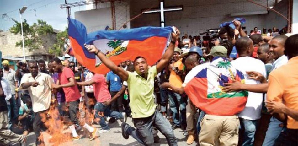 En Haití son constantes las protestas para exigir la renuncia del presidente haitiano, Jovenel Moise. ARCHIVO