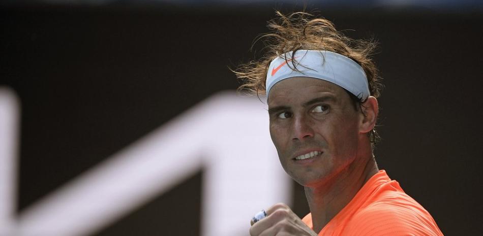Rafael Nadal tras vencer a Fabio Fognini en la cuarta ronda del Abierto de Australia, este lunes.