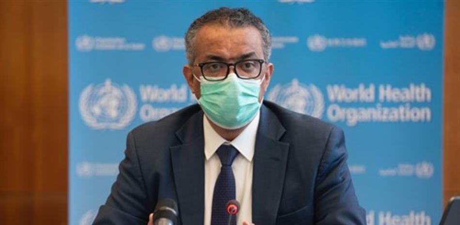 El director general de la Organización Mundial de la Salud (OMS), Tedros Adhanom Ghebreyesus, durante la reunión del Comité de Emergencias de la OMS. 

Foto: OMS/ EP